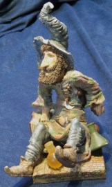CLARECRAFT BOOKEND THE DRUNKEN WIZARD